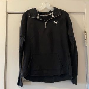 PINK Black Halfzip Pullover Jacket!